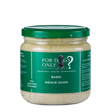 For Dogs Only Basic Menü Huhn – Nassfutter für Hunde