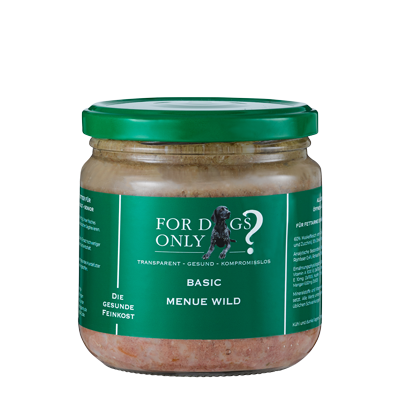 For Dogs Only Basic Hundefutter Menue Wild - Nassfutter