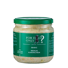 For Dogs Only Basic Menü Kaninchen – Nassfutter für Hunde