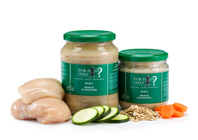 For Dogs Only Basic Menü Kaninchen – Nassfutter für Hunde