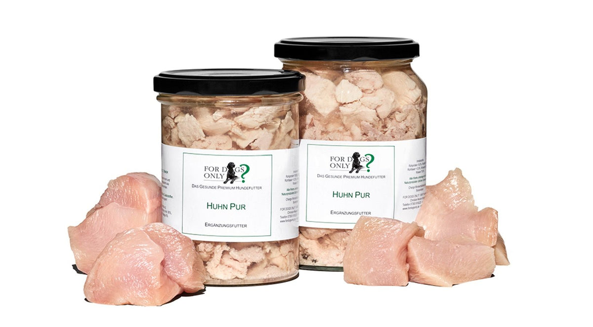 For Dogs Only Premium Hundefutter Huhn Pur - Ergänzungsfutter