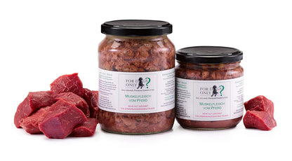 For Dogs Only Premium Hundefutter Pferd Pur - Ergänzungsfutter