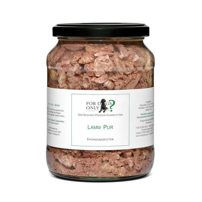 For Dogs Only Premium Hundefutter Lamm Pur - Ergänzungsfutter