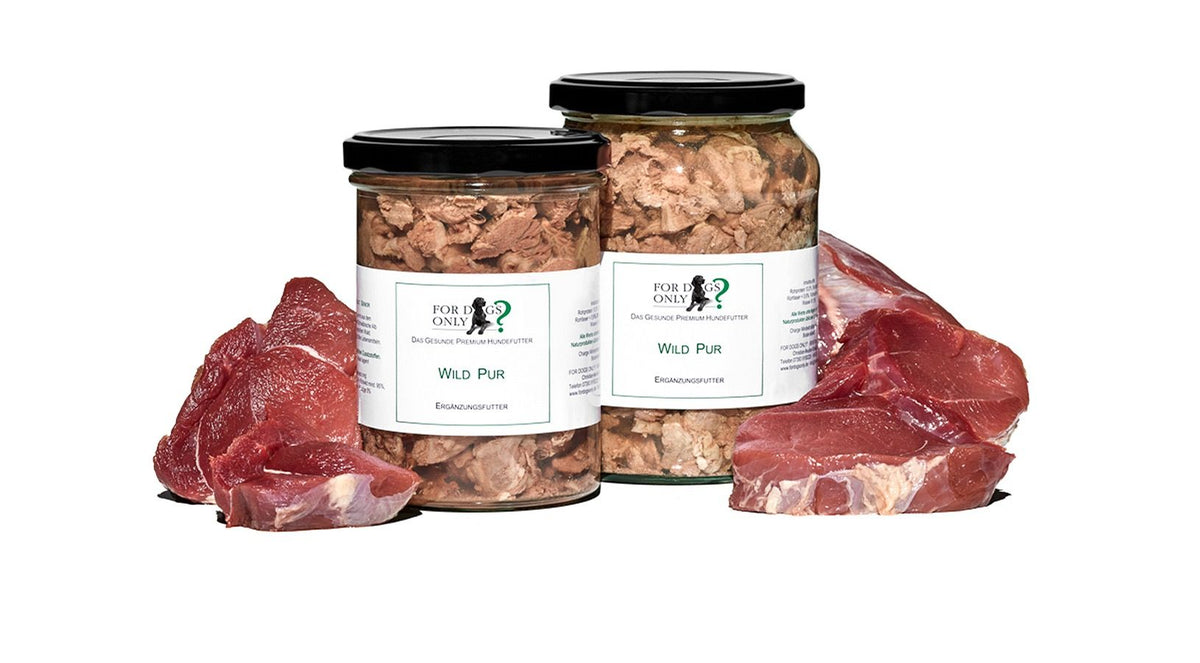 For Dogs Only Premium Hundefutter Wild Pur - Ergänzungsfutter