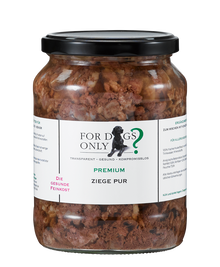 For Dogs Only Premium Hundefutter Ziege Pur - Ergänzungsfutter