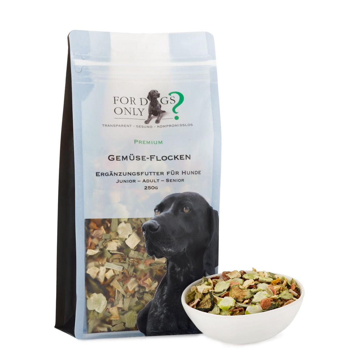 For Dogs Only Premium Gemüse-Flocken - Ergänzungsfutter