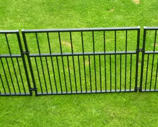 Colour Rohrstab-Welpenelement 0,9 x 0,85 m, schwarz
