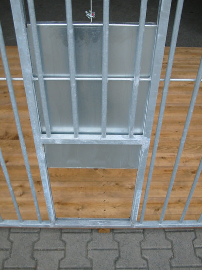Preisstar Hundezwinger Rohrstab-Elemente mit Schlupf und Schieber 8 cm Rohrabstand