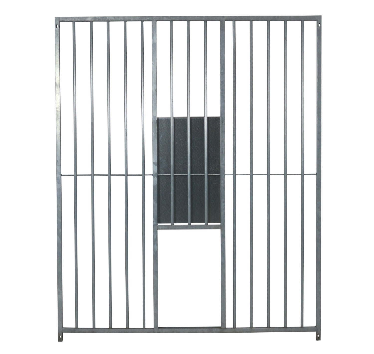 Preisstar Hundezwinger Rohrstab-Elemente mit Schlupf und Schieber 8 cm Rohrabstand