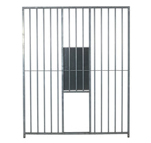 Preisstar Hundezwinger Rohrstab-Elemente mit Schlupf und Schieber 8 cm Rohrabstand