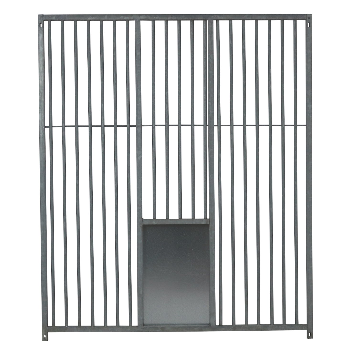 Preisstar Hundezwinger Rohrstab-Elemente mit Schlupf und Schieber 8 cm Rohrabstand
