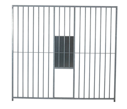 Preisstar Hundezwinger Rohrstab-Elemente mit Schlupf und Schieber 8 cm Rohrabstand