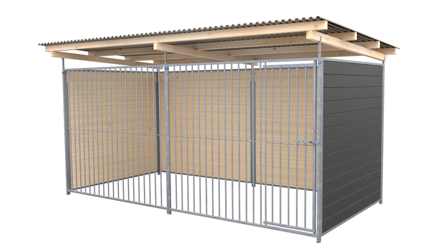 SAUERLAND Hundezwinger 2 x 3 m mit Dach