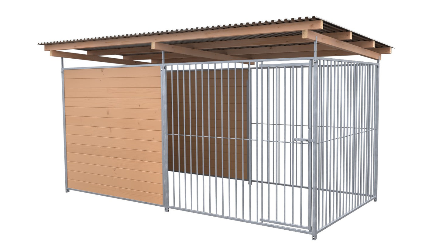 SAUERLAND Hundezwinger 2 x 4 m mit Dach