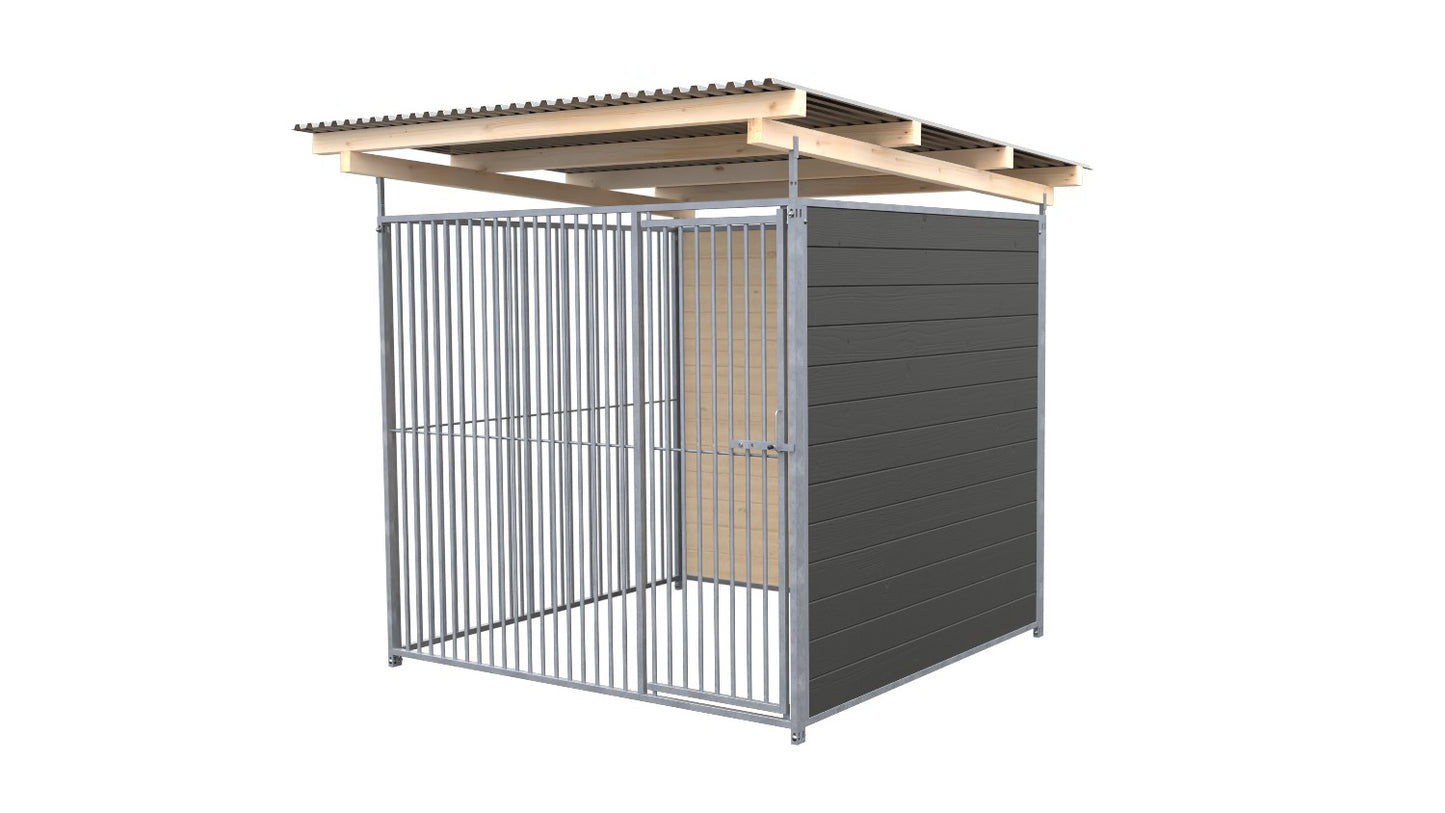 SAUERLAND Hundezwinger 2 x 2 m mit Dach
