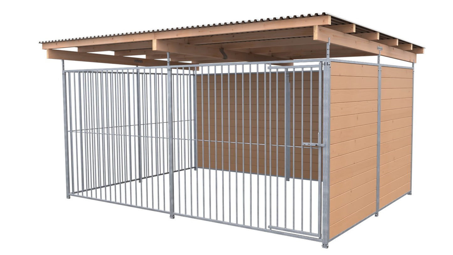 SAUERLAND Hundezwinger 3 x 4 m mit Dach