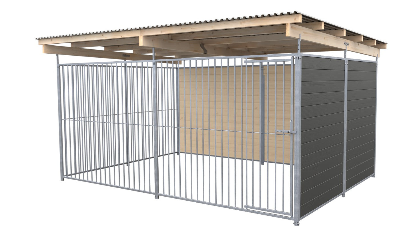 SAUERLAND Hundezwinger 3 x 4 m mit Dach