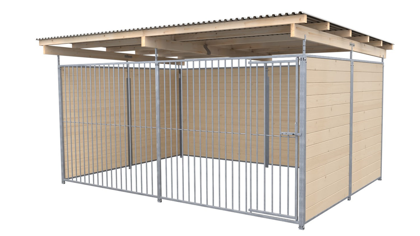 SAUERLAND Hundezwinger 3 x 4 m mit Dach