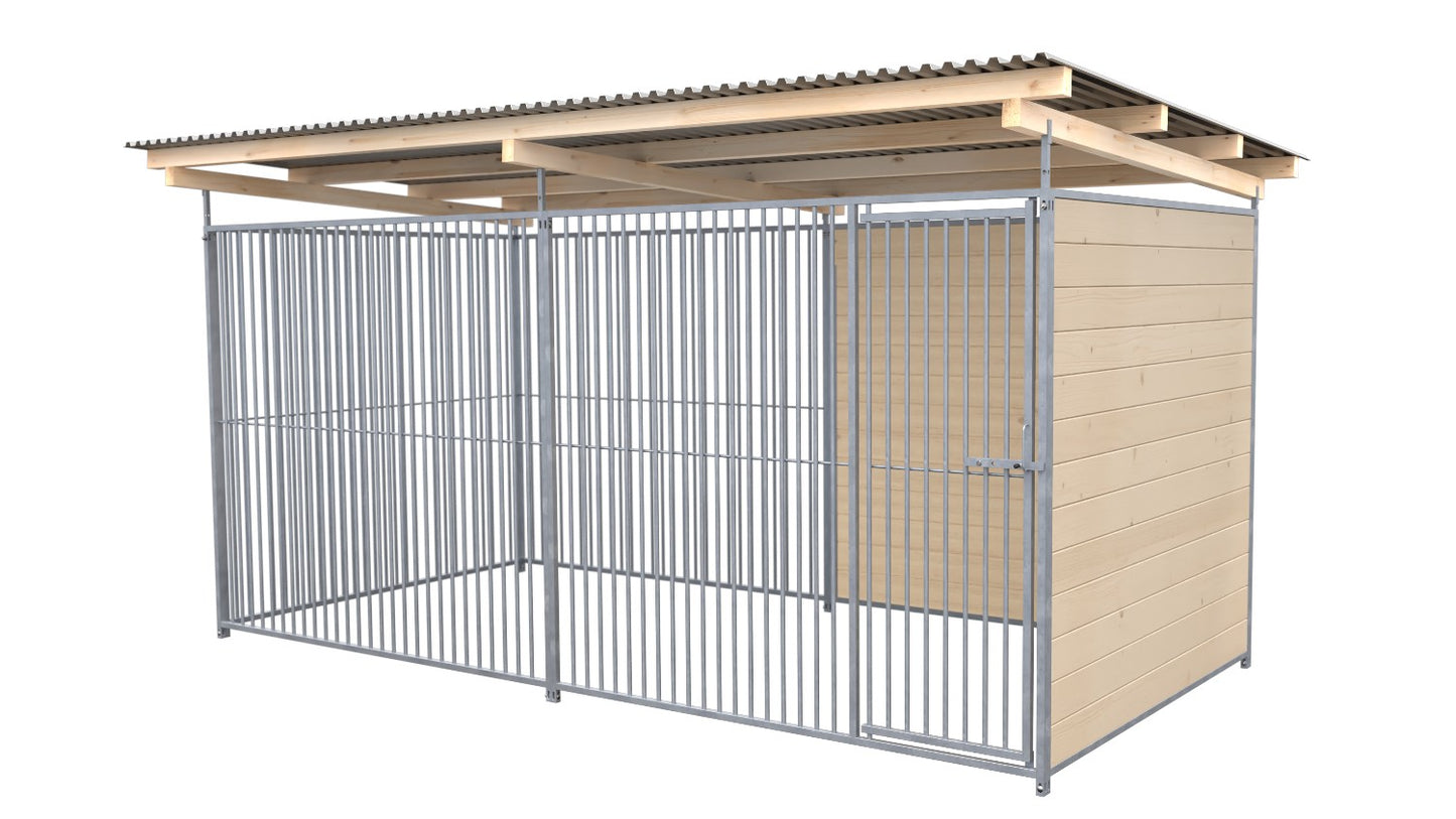 SAUERLAND Hundezwinger 2 x 4 m mit Dach