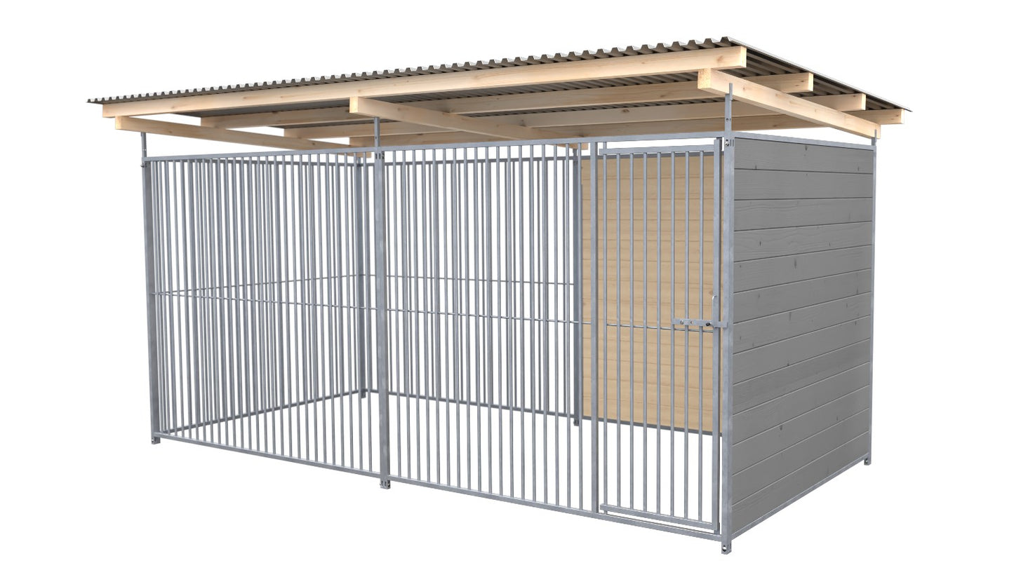 SAUERLAND Hundezwinger 2 x 4 m mit Dach