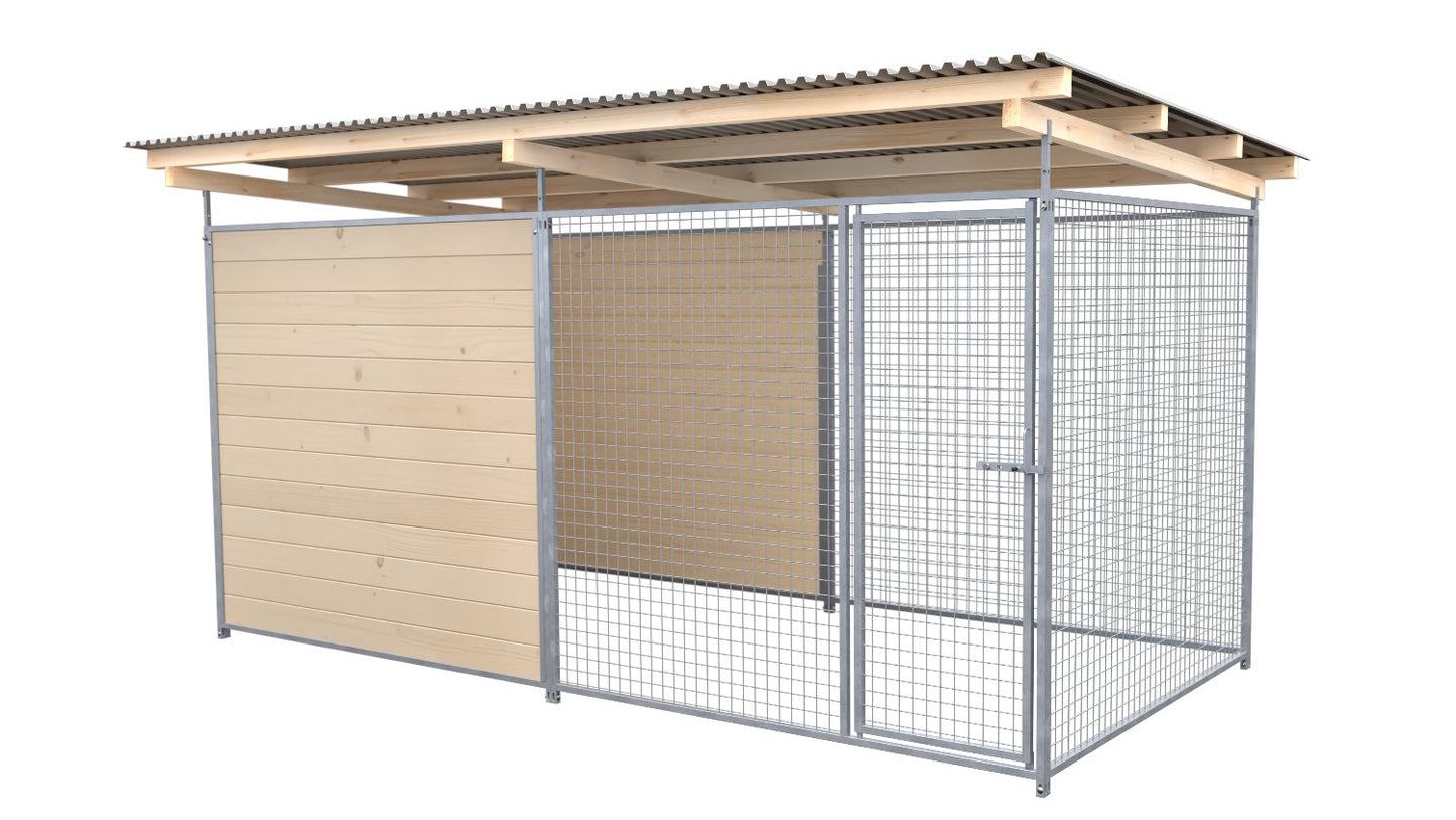 SAUERLAND Hundezwinger 2 x 4 m mit Dach