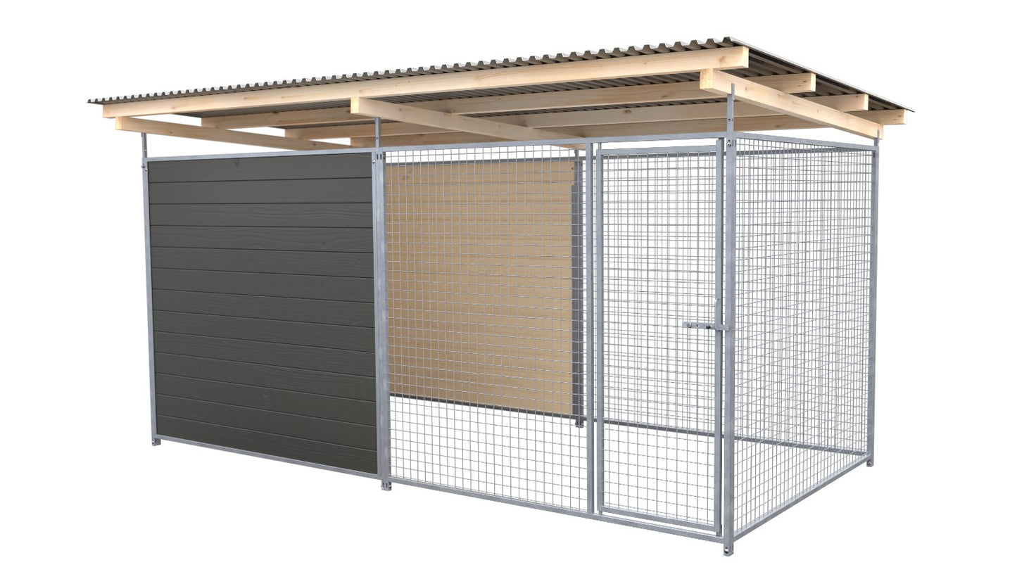 SAUERLAND Hundezwinger 2 x 4 m mit Dach
