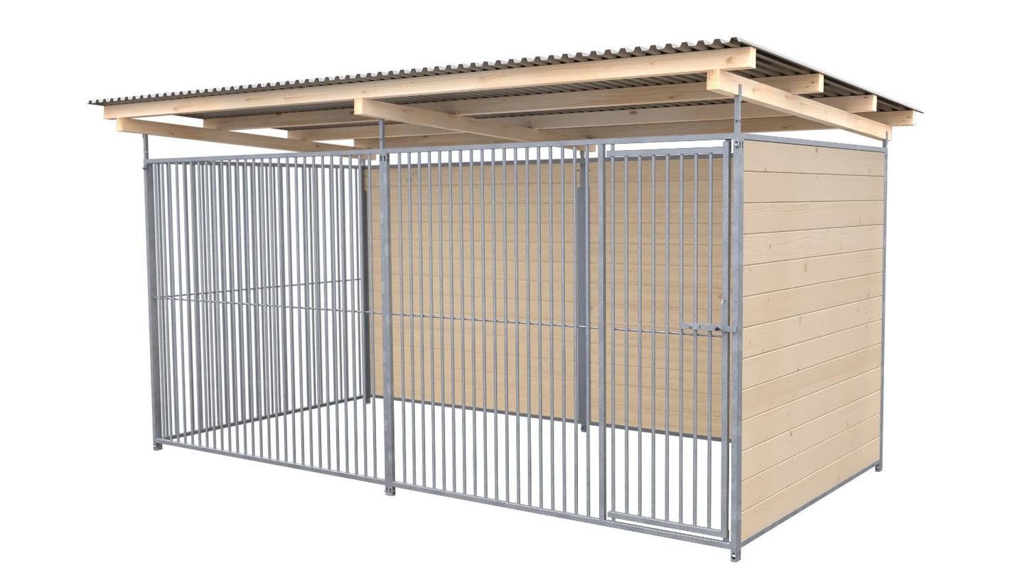 SAUERLAND Hundezwinger 2 x 4 m mit Dach