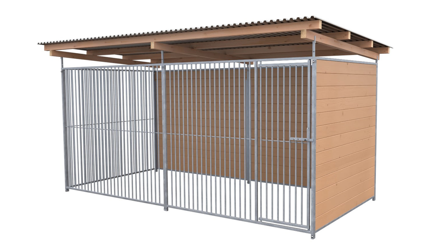 SAUERLAND Hundezwinger 2 x 4 m mit Dach