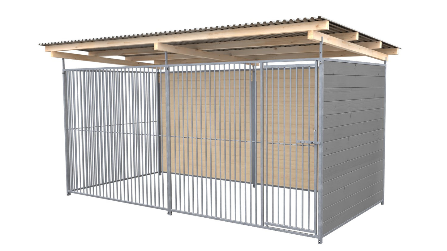 SAUERLAND Hundezwinger 2 x 4 m mit Dach