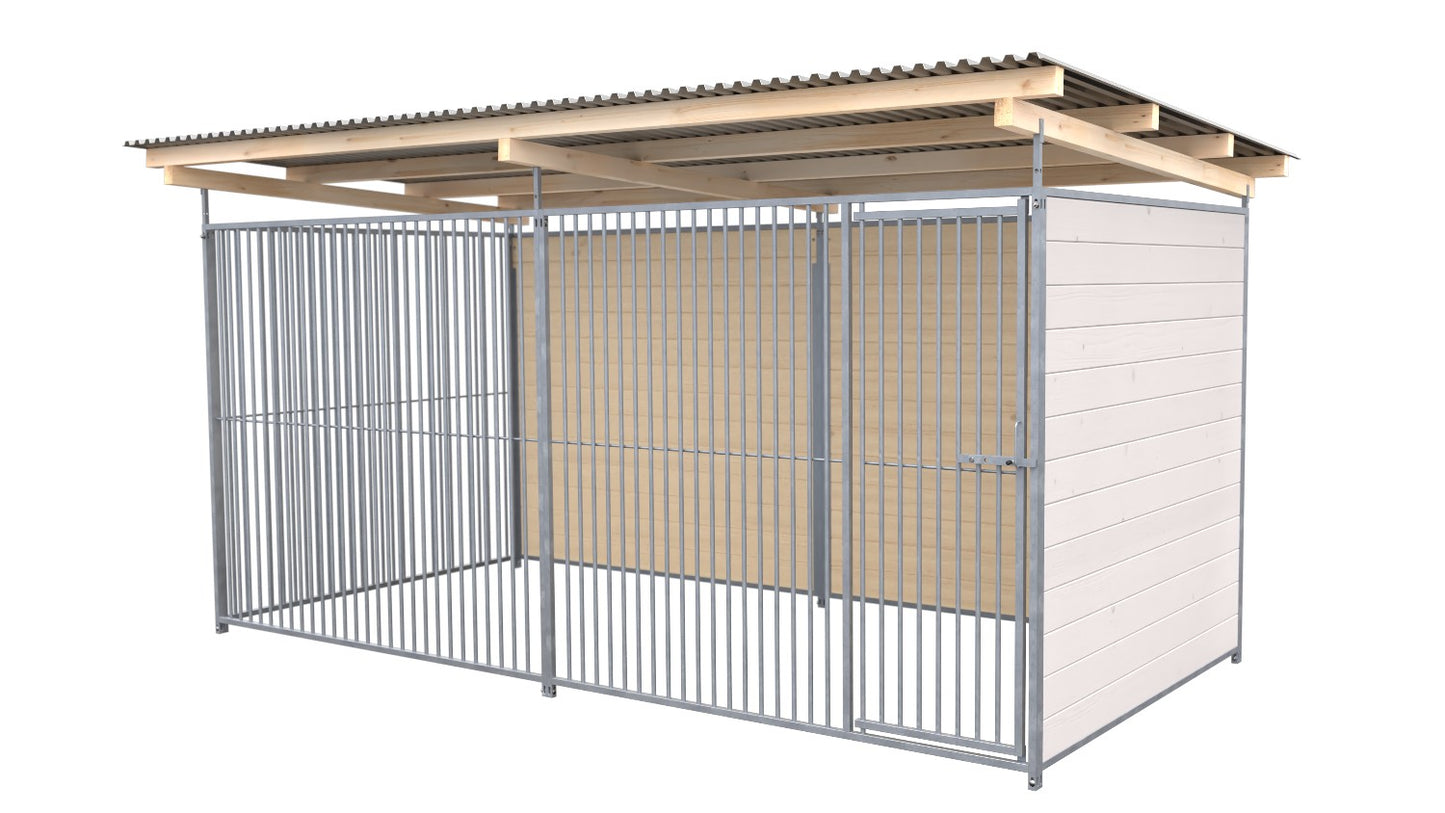 SAUERLAND Hundezwinger 2 x 4 m mit Dach