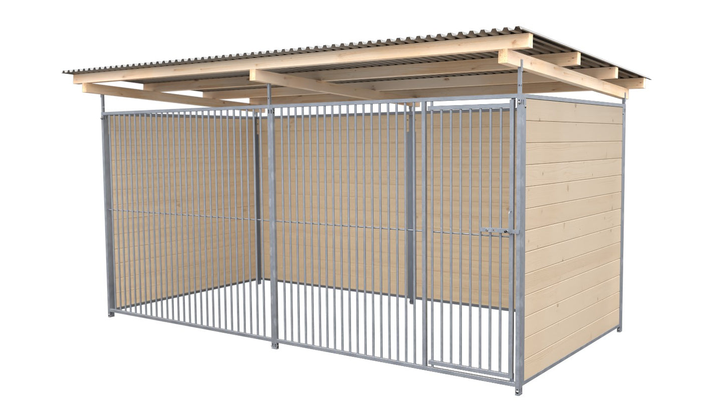 SAUERLAND Hundezwinger 2 x 4 m mit Dach