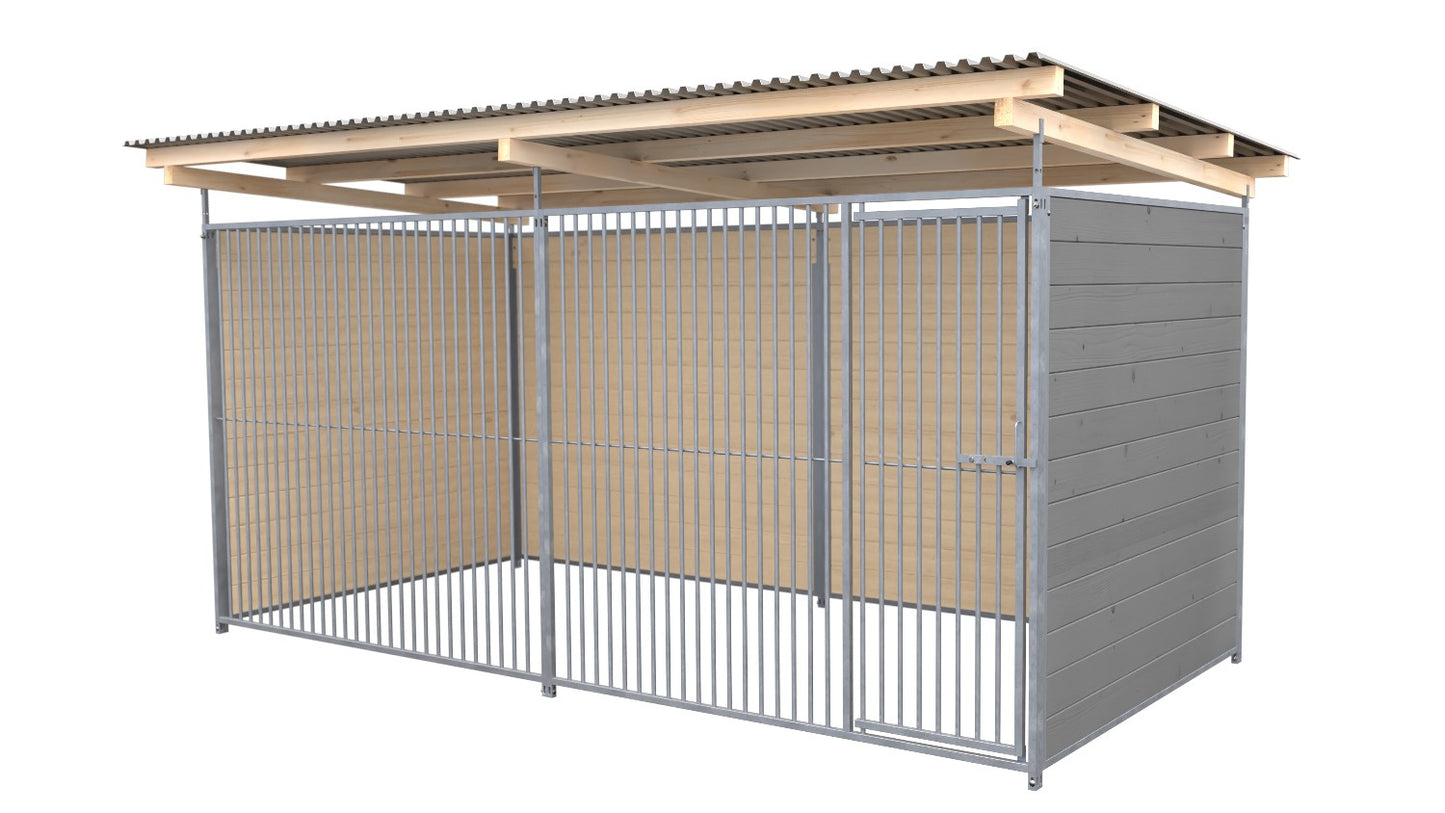 SAUERLAND Hundezwinger 2 x 4 m mit Dach