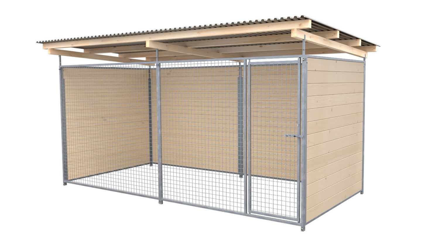 SAUERLAND Hundezwinger 2 x 4 m mit Dach