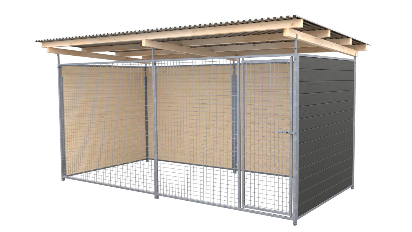 SAUERLAND Hundezwinger 2 x 4 m mit Dach