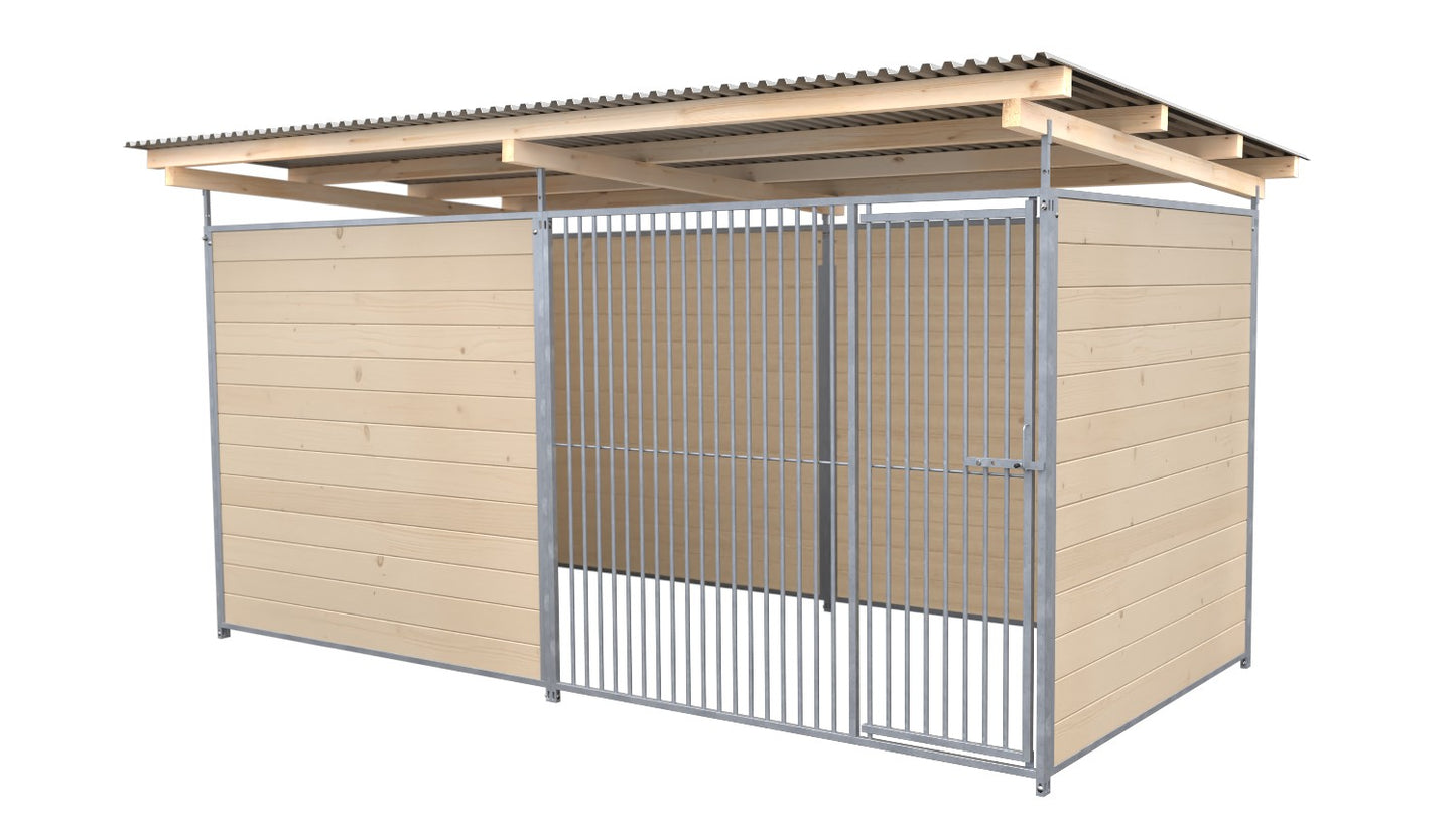 SAUERLAND Hundezwinger 2 x 4 m mit Dach