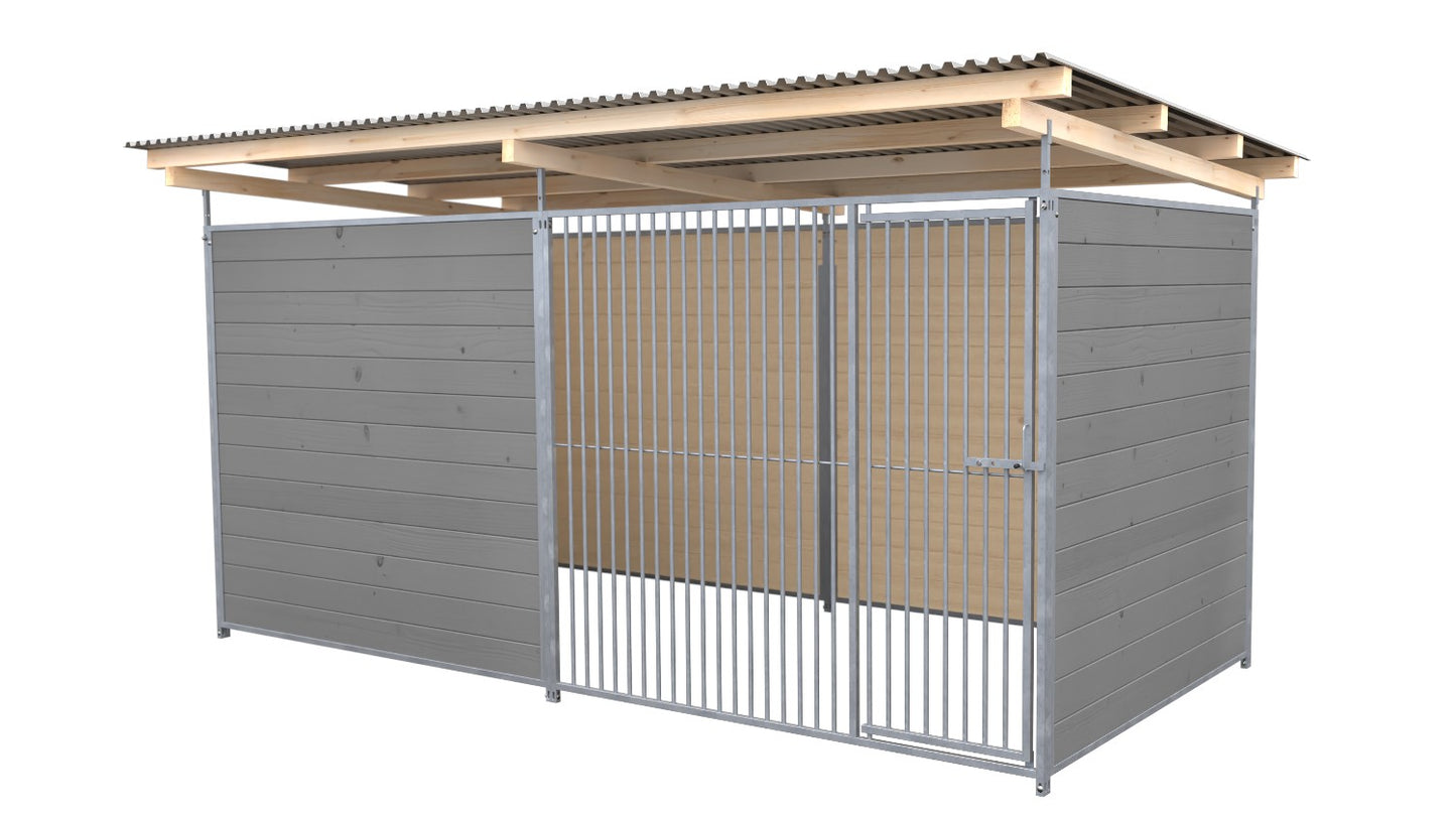 SAUERLAND Hundezwinger 2 x 4 m mit Dach