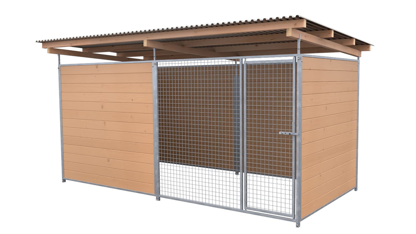 SAUERLAND Hundezwinger 2 x 4 m mit Dach