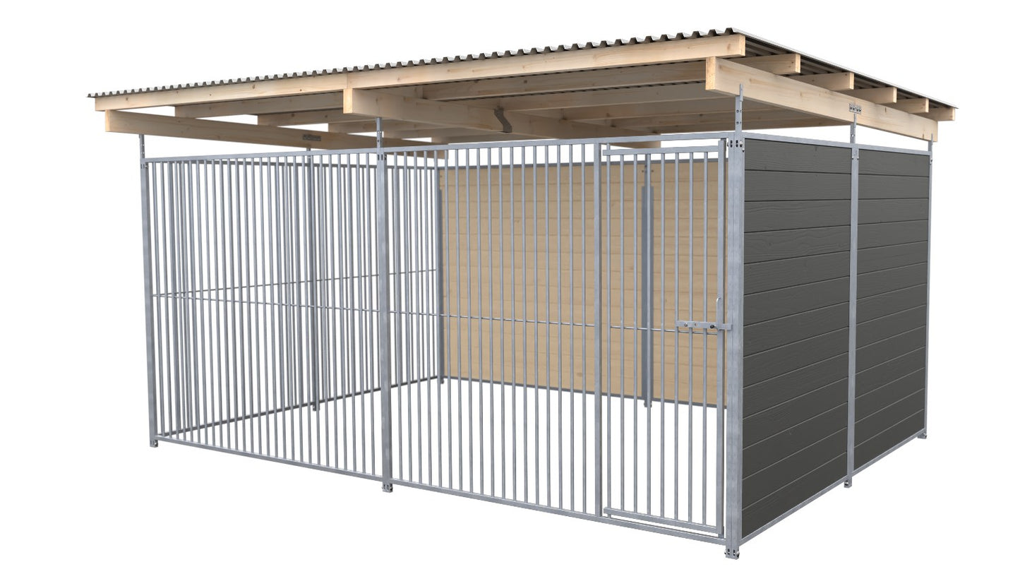 SAUERLAND Hundezwinger 3 x 3 m mit Dach