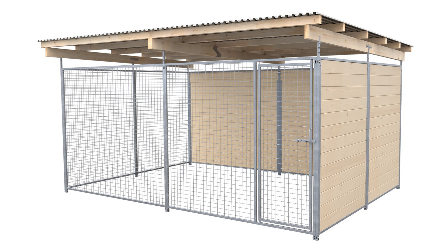 SAUERLAND Hundezwinger 3 x 3 m mit Dach