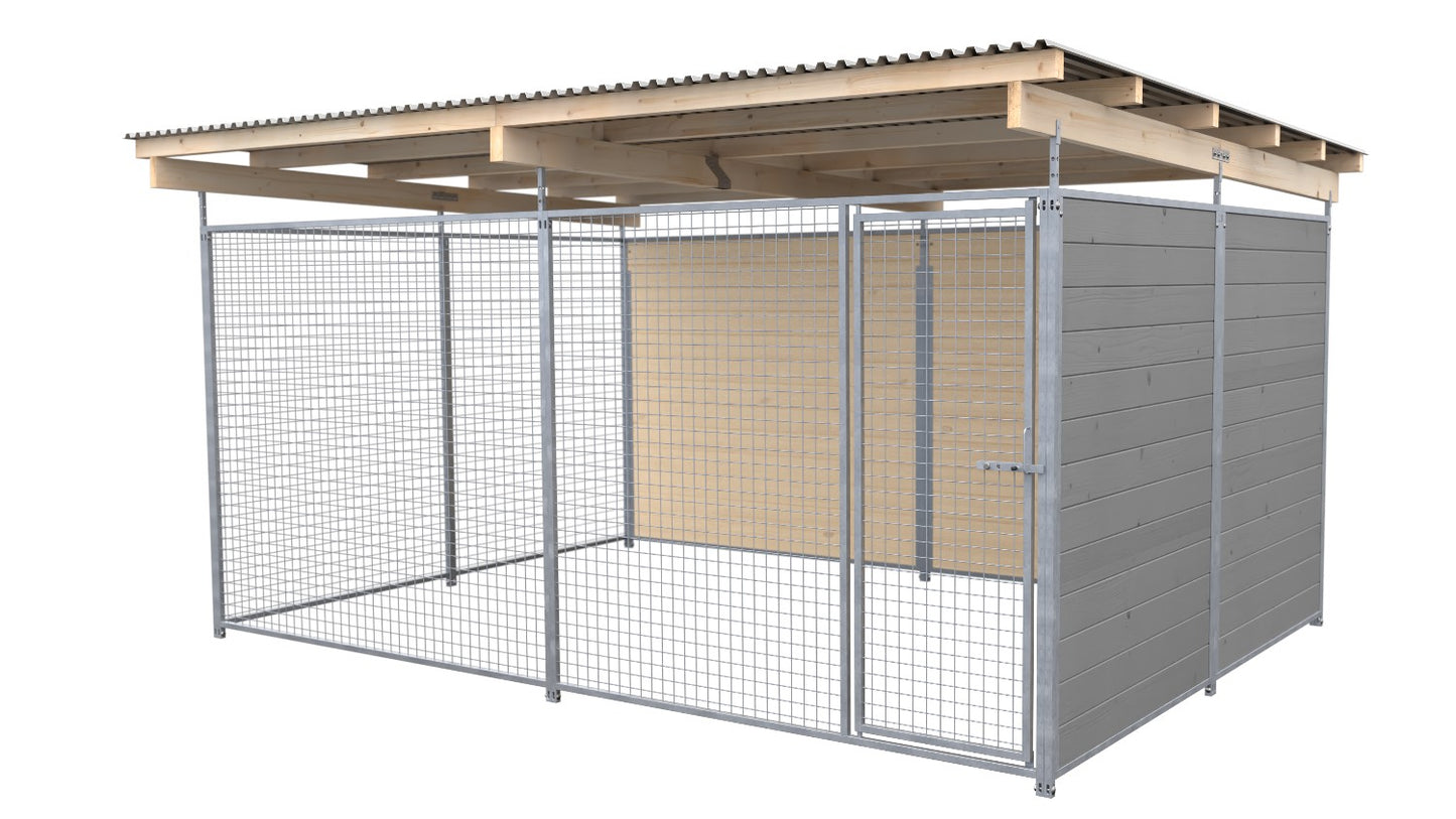 SAUERLAND Hundezwinger 3 x 3 m mit Dach