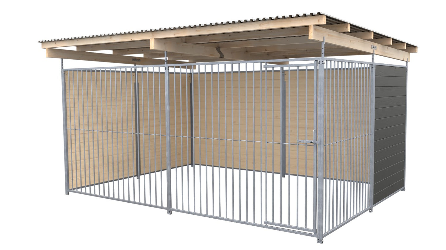 SAUERLAND Hundezwinger 3 x 3 m mit Dach