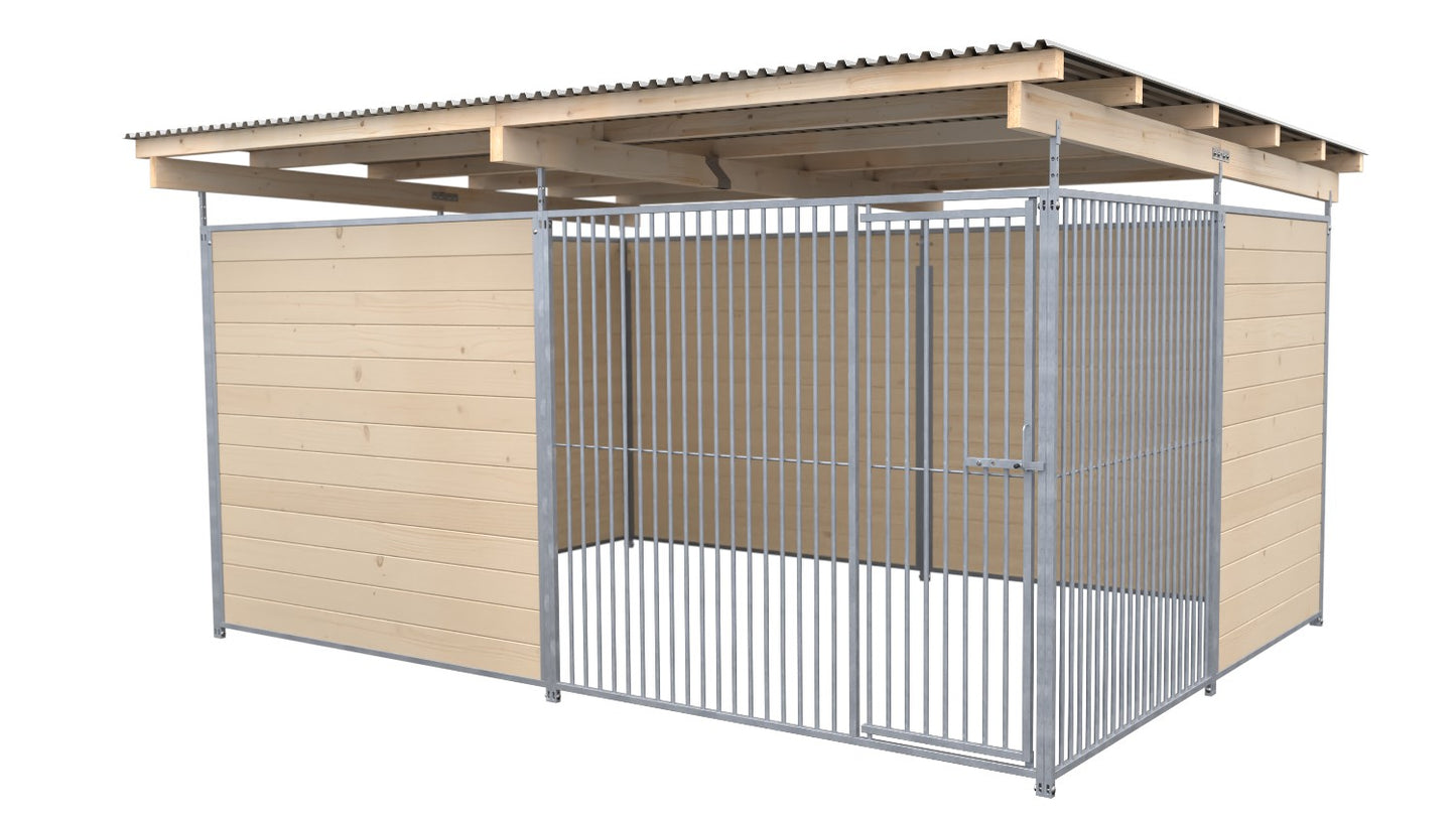 SAUERLAND Hundezwinger 3 x 3 m mit Dach