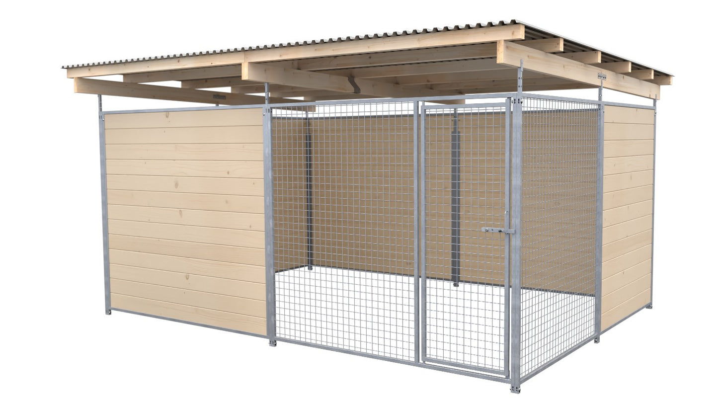 SAUERLAND Hundezwinger 3 x 3 m mit Dach