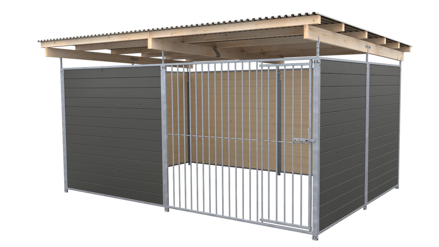 SAUERLAND Hundezwinger 3 x 3 m mit Dach
