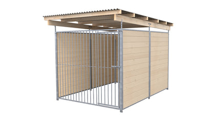 SAUERLAND Hundezwinger 3 x 2 m (Tiefbau) mit Dach