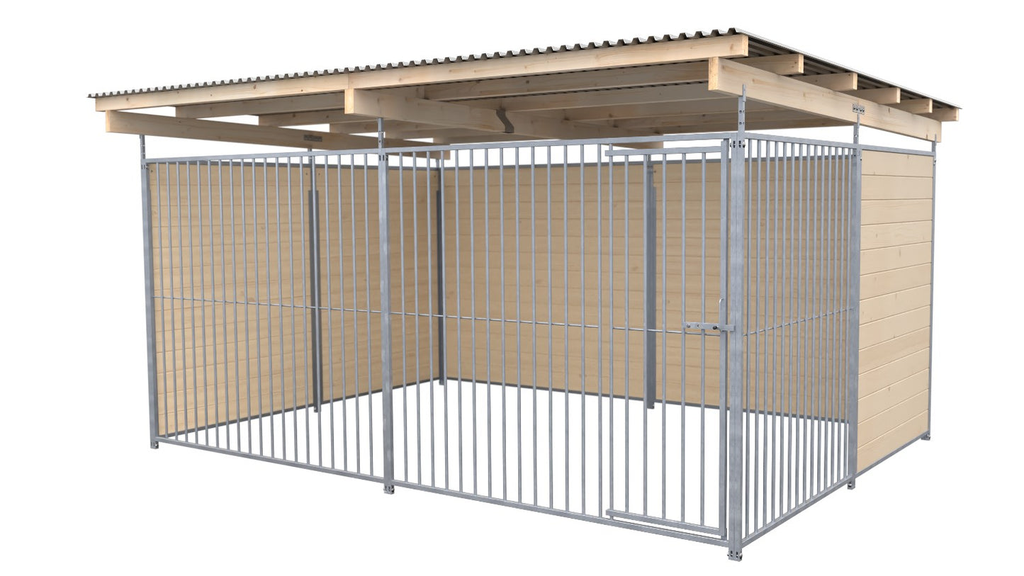 SAUERLAND Hundezwinger 3 x 4 m mit Dach