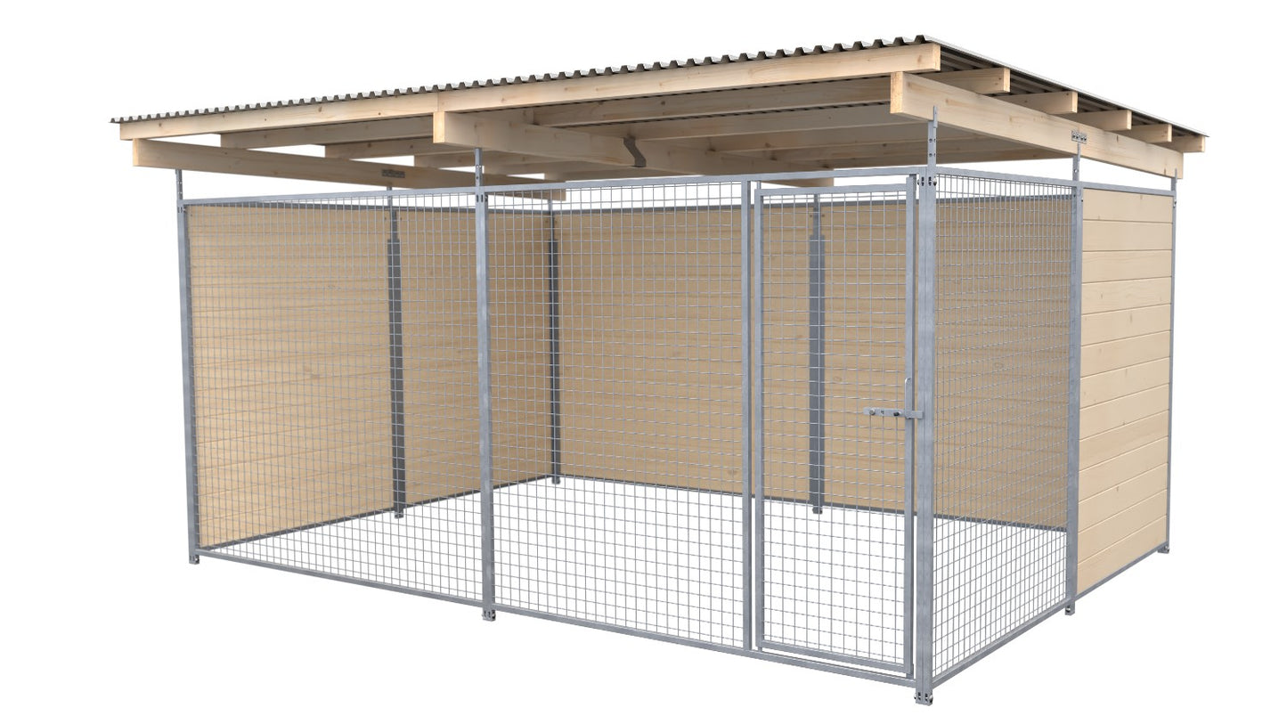 SAUERLAND Hundezwinger 3 x 4 m mit Dach