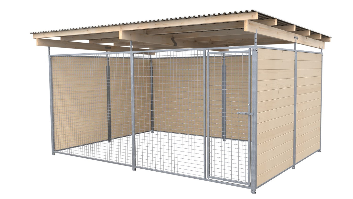 SAUERLAND Hundezwinger 3 x 4 m mit Dach