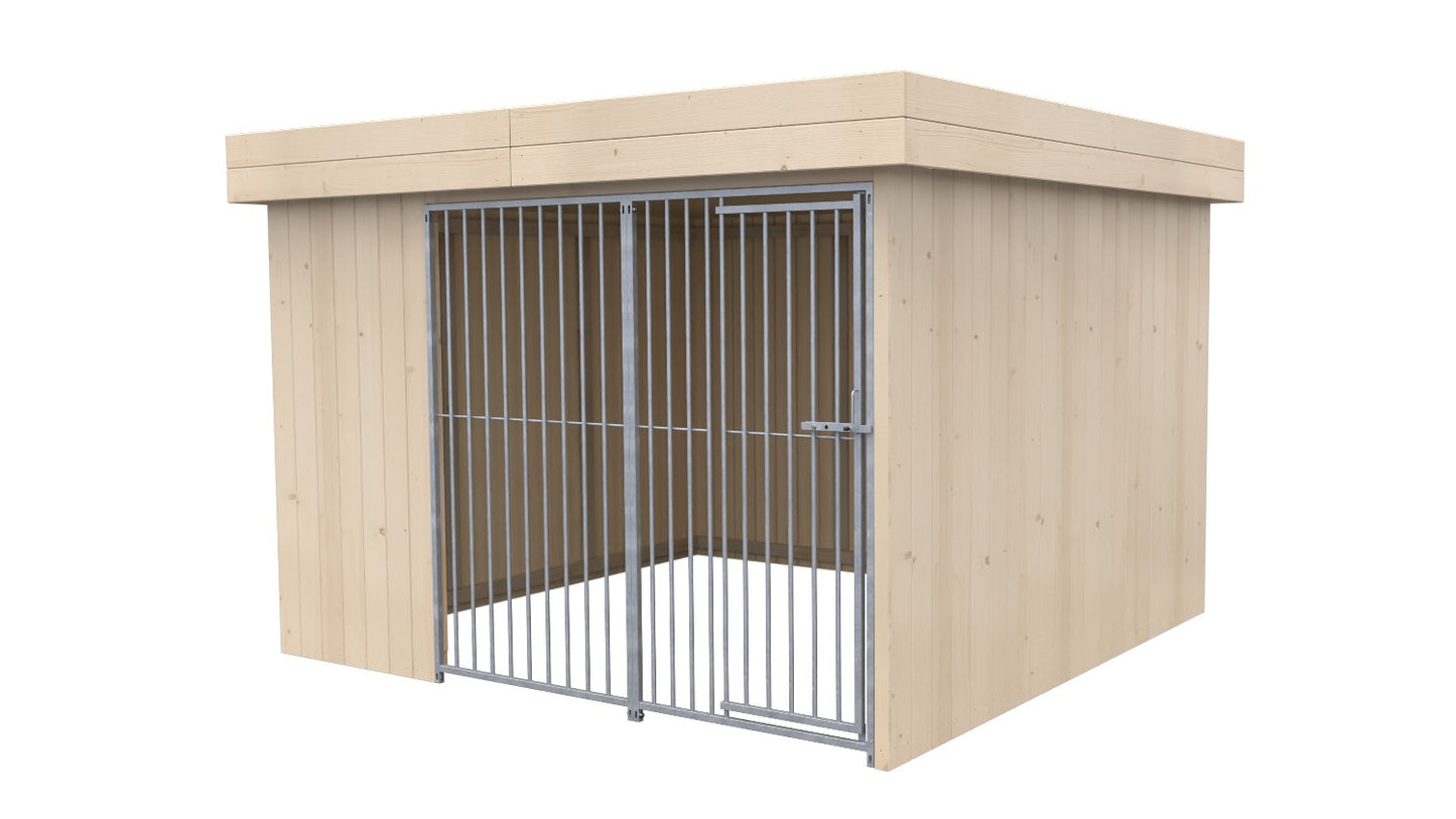 Villa Massivholz-Hundezwinger 3 x 3 m | SAUERLAND