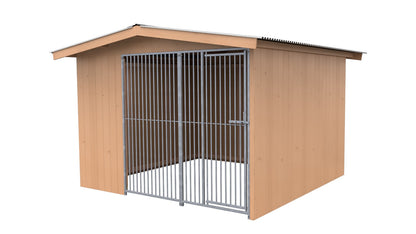 Villa Massivholz-Hundezwinger 3 x 3 m | SAUERLAND